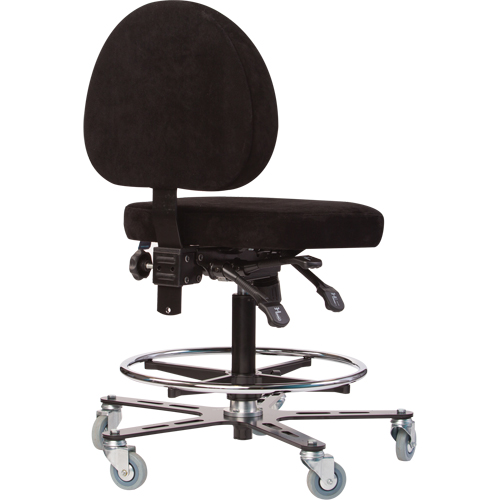 Si&egrave;ges ergonomiques pour le soudage TF180, Su&egrave;de, Noir, Capacit&eacute; 300 lb Distribution Élite MP