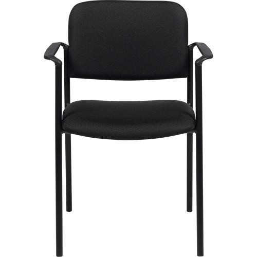Chaises empilables, Tissu, Hauteur 32", Capacit&eacute; 300 lb, Noir Distribution Élite MP