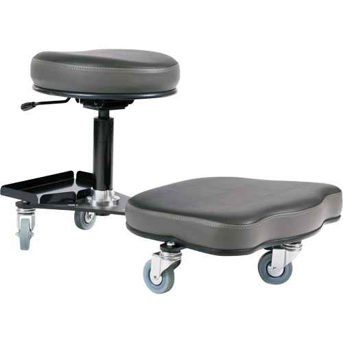 Chaise ergonomique Flex, Vinyle, Noir/gris Distribution Élite MP