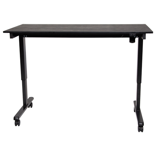 Adjustable Stand-Up Desk, Stand-Alone Desk, 45-1/4" H x 29-1/2" D, Black Distribution Élite MP