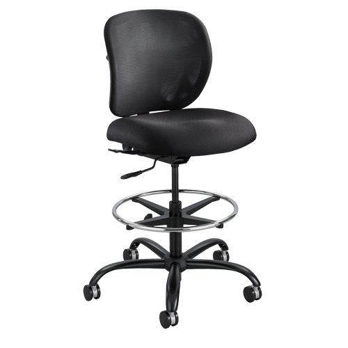 Vue Heavy-Duty Stool, Nylon, Black, 350 lbs. Capacity Distribution Élite MP