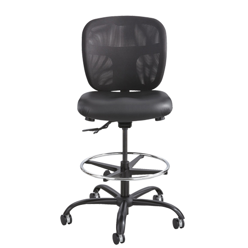 Vue Heavy-Duty Stool, Vinyl, Black, 350 lbs. Capacity Distribution Élite MP