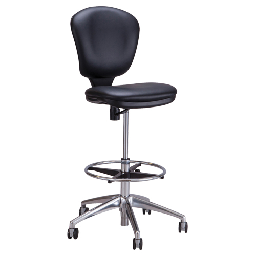 Metro Extended-High Chair, Vinyl, Black, 250 lbs. Capacity Distribution Élite MP
