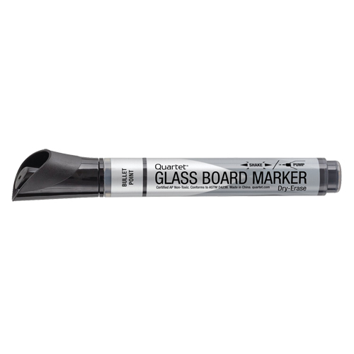 Premium Glass Dry-Erase Markers, Black, Bullet Tip Distribution Élite MP