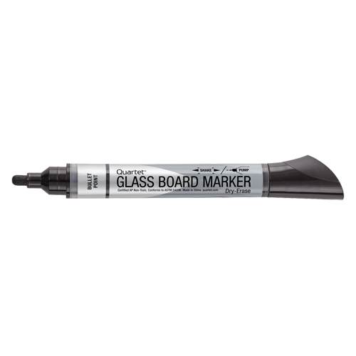 Premium Glass Dry-Erase Markers, Black, Bullet Tip Distribution Élite MP