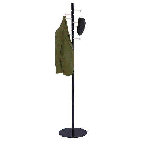 Porte-manteau de style t&ecirc;te de clou, 67" ha, Noir, 8 Crochet(s) Distribution Élite MP