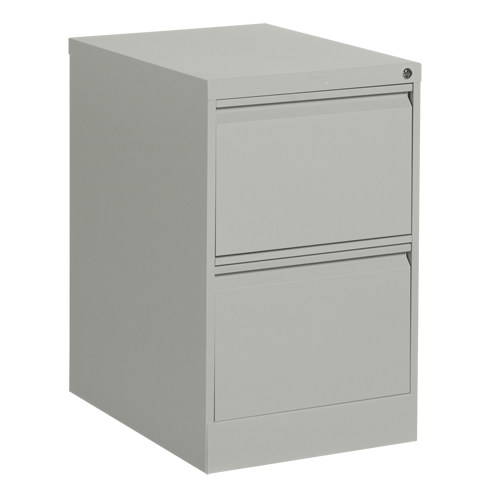 Classeur vertical, Acier, 2 tiroirs, 18-1/7" la x 25" p x 29" h, Gris Distribution Élite MP