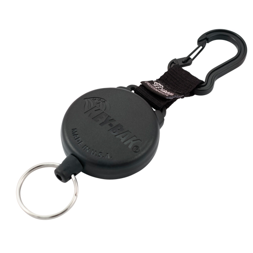 Securit Retractable Key Holder, Polycarbonate, 28" Cable, Carabiner Attachment Distribution Élite MP