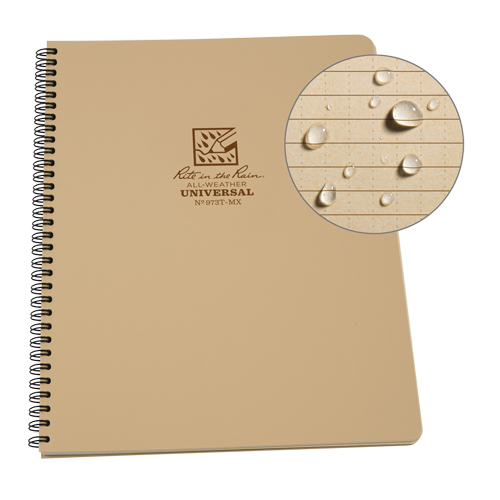 Side-Spiral Notebook, Soft Cover, Tan, 64 Pages, 4-5/8" W x 7" L Distribution Élite MP