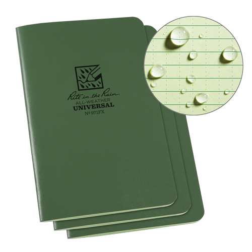 Notebook, Soft Cover, Green, 48 Pages, 4-5/8" W x 7" L Distribution Élite MP