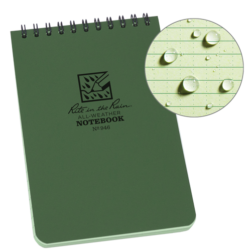 Pocket Top-Spiral Notebook, Soft Cover, Green, 100 Pages, 4" W x 6" L Distribution Élite MP