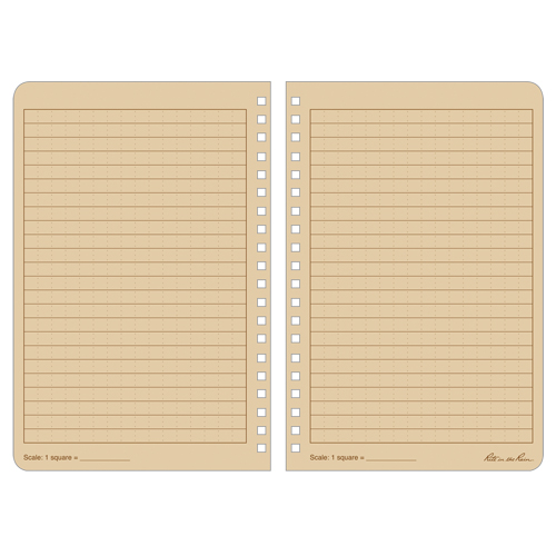 Side-Spiral Notebook, Soft Cover, Tan, 64 Pages, 4-5/8" W x 7" L Distribution Élite MP
