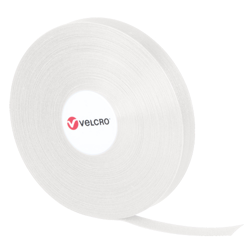 Attaches QWIK, Boucle et crochet, 25 vg x 3/4", Auto-aggripant, Blanc Distribution Élite MP