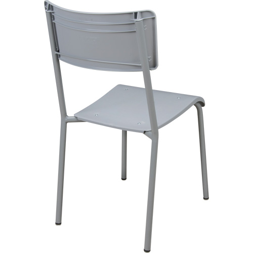 Chaises empilables Ventura, Polypropyl&egrave;ne, Hauteur 36", Capacit&eacute; 300 lb, Gris Distribution Élite MP