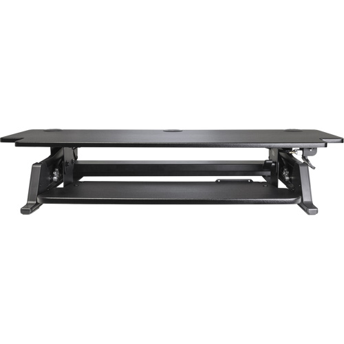Poste de travail assis-debout Goya, Mod&egrave;le de bureau, 20" h x 42" la x 16" p, Noir Distribution Élite MP