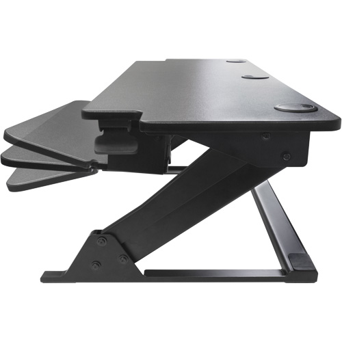 Poste de travail assis-debout Goya, Mod&egrave;le de bureau, 20" h x 42" la x 16" p, Noir Distribution Élite MP
