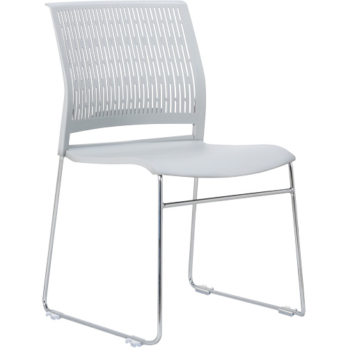 Activ Series Stacking Chairs, Polypropylene, 32-3/8" High, 275 lbs. Capacity, Grey Distribution Élite MP