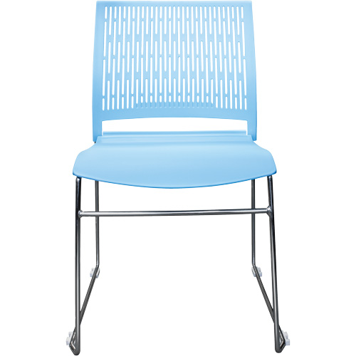 Chaises empilables s&eacute;rie Activ, Polypropyl&egrave;ne, Hauteur 32-3/8", Capacit&eacute; 275 lb, Bleu Distribution Élite MP