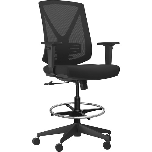 Chaise ajustable &agrave; basculement synchronis&eacute; s&eacute;rie Activ, Tissu/Mailles, Noir, Capacit&eacute; 275 lb Distribution Élite MP