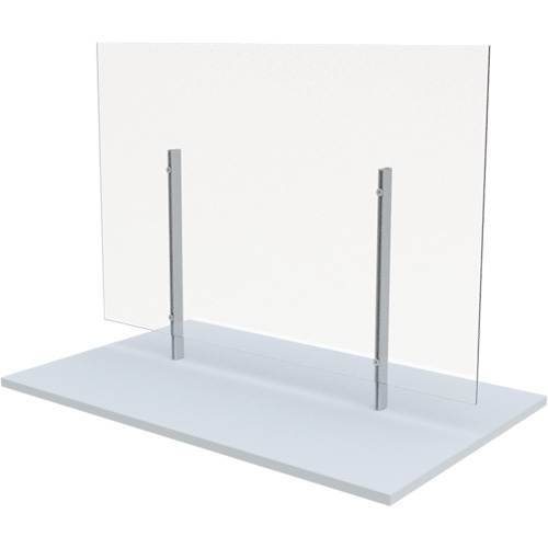 Freestanding Board Mount Sneeze Guard, 36" W x 36" H Distribution Élite MP
