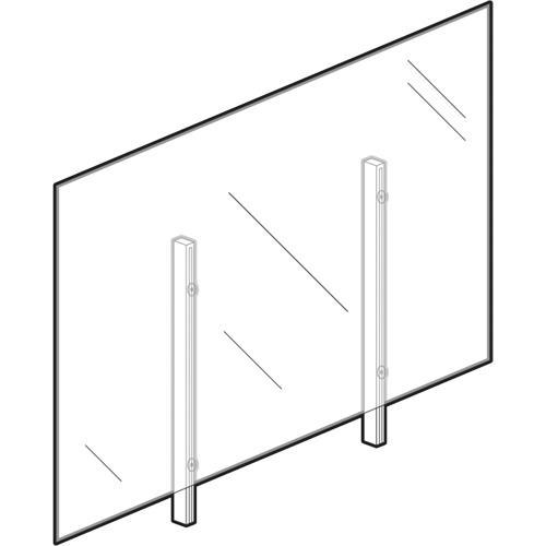Vitre hygi&eacute;nique, 48" la x 36" h Distribution Élite MP