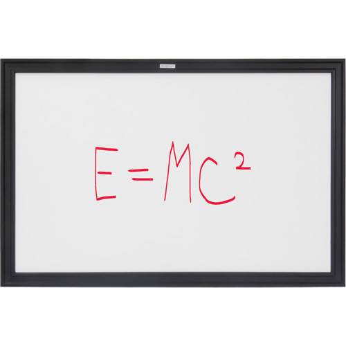Black MDF Frame Whiteboard, Dry-Erase/Magnetic, 36" W x 24" H Distribution Élite MP