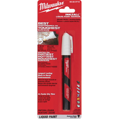 Inkzall Paint Marker, Liquid, White Distribution Élite MP
