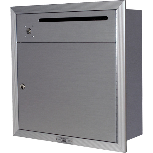 Recessed Collection Box, Wall -Mounted, 12-3/4" x 16-3/8", 2 Doors, Aluminum Distribution Élite MP