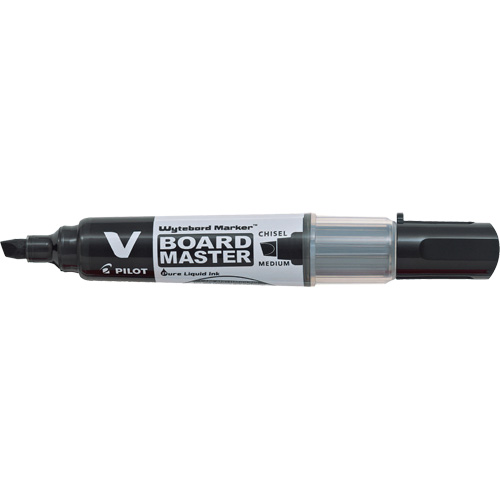Marqueur effaçable &agrave; sec Vboard Master, Noir, Pointe Ciseau Distribution Élite MP