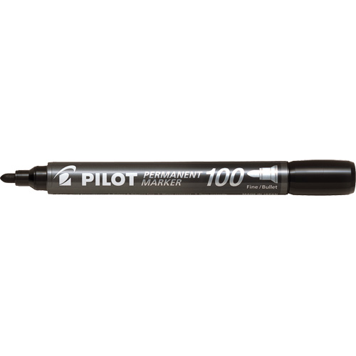 Pilot 100 Permanent Marker, Bullet, Black Distribution Élite MP
