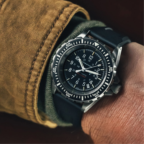 Large Diver's Automatic Watch, Digital, Battery Operated, 41 mm, Black Distribution Élite MP