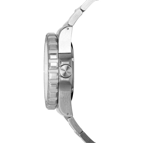 Grande montre automatique de plong&eacute;e &eacute;dition arctique GSAR avec bracelet en acier inoxydable, Num&eacute;rique, &agrave; piles, 41 mm, Argent Distribution Élite MP