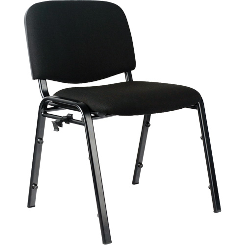 Stacking Chairs, Fabric, 32" High, 250 lbs. Capacity, Black Distribution Élite MP