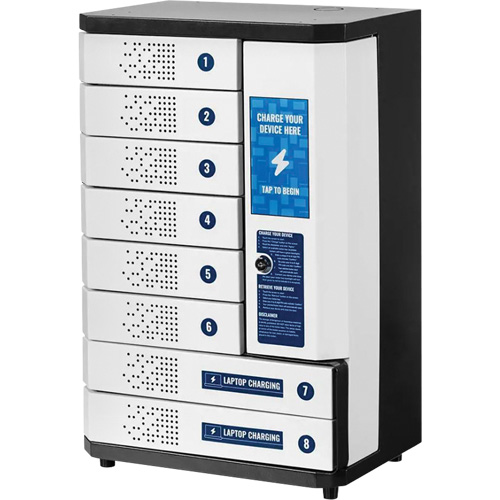 KwikBoost&reg; 8-Bay Self-Service Charging Locker Distribution Élite MP