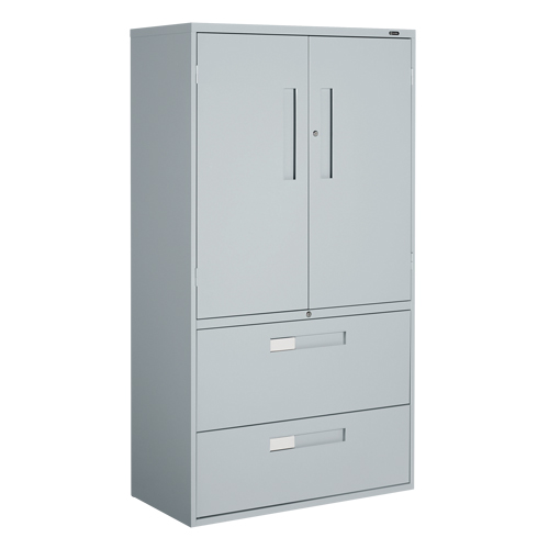 Armoire Multi-Stor, Acier, 3 Tablettes, 65-1/4" h x 36" la x 18" P, Gris Distribution Élite MP