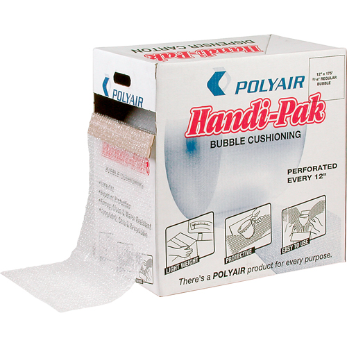 Handi-Pak Bubble Sheet Dispenser, 175' x 12", Bubble Size 3/16" Distribution Élite MP