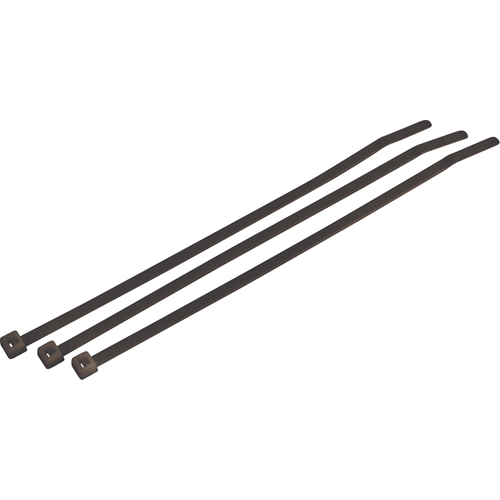 Attaches de c&acirc;ble standards r&eacute;sistantes aux intemp&eacute;ries/UV, Longueur 15", R&eacute;sistance &agrave; la traction 50 lb, Noir Distribution Élite MP
