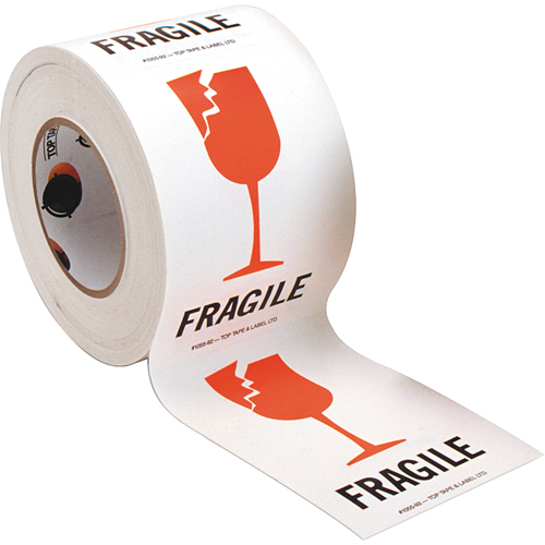 "Fragile" Special Handling Labels, 6" L x 4" W, Red on White Distribution Élite MP