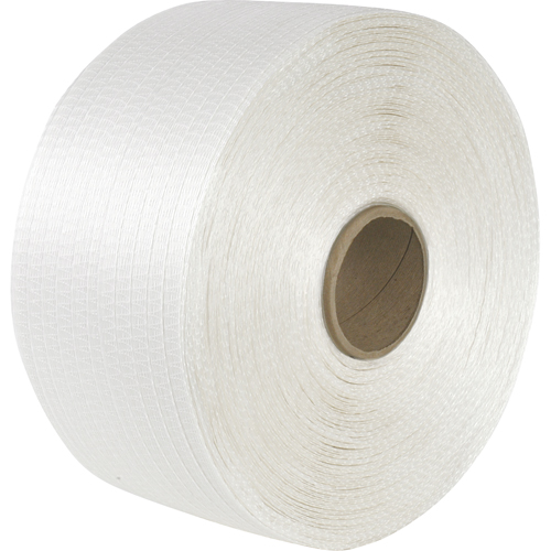 Woven Cord Strapping, Polyester Cord, 1/2" W x 3900' L, Manual Grade Distribution Élite MP