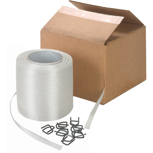 Feuillard en cordon li&eacute;, Polyester, 1/2" la x 750' lo Distribution Élite MP