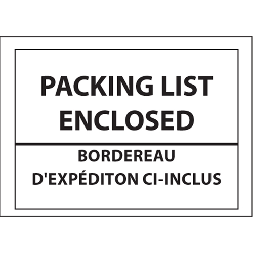 Pochettes pour bordereau d'exp&eacute;dition, 4" lo x 5" la, Style Insertion par l'arri&egrave;re Distribution Élite MP