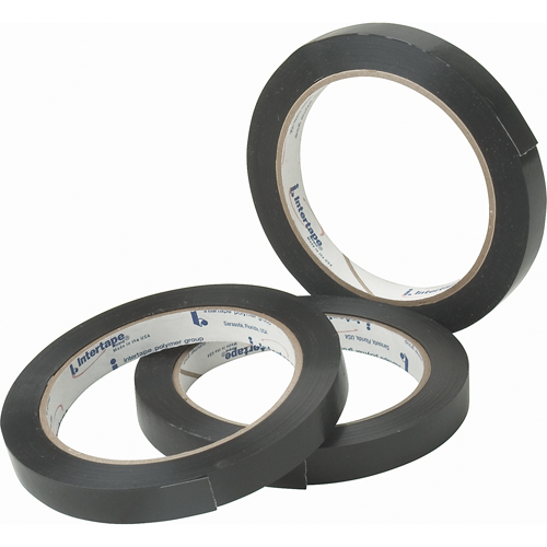 Black General Purpose Strapping Tape, 2.7 mils Thick, 18.288 mm (18/25") x 54.864 m (180')  Distribution Élite MP
