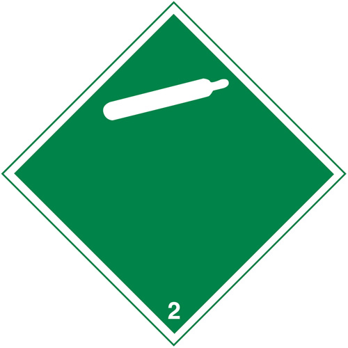 TDG Shipping Labels, Class 2, Gases, Paper Distribution Élite MP