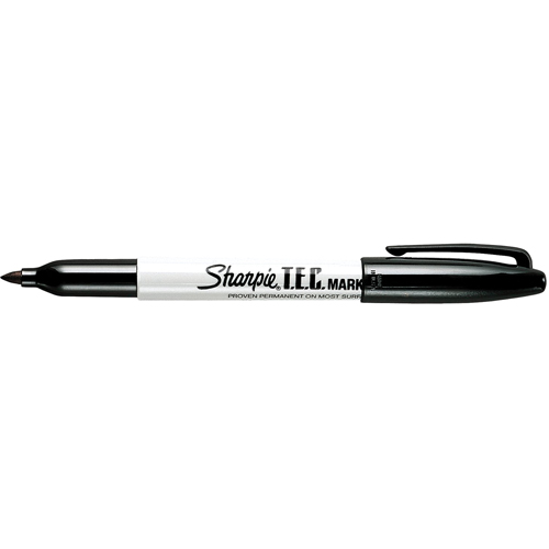 T.E.C. Permanent Marker, Fine, Black Distribution Élite MP