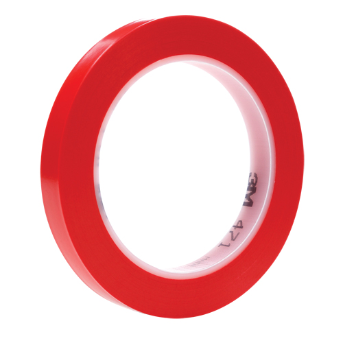 Ruban en vinyle 471, 12 mm (1/2") la x 32,9 m (108') lo, 5,3 mils, Rouge Distribution Élite MP