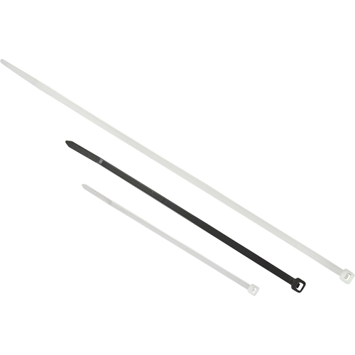 Contractor-grade Cable Ties, 24" Long, 175LBS Tensile Strength, Natural Distribution Élite MP