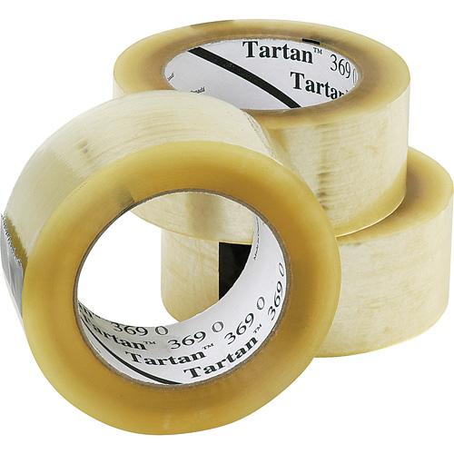 Tartan 369 Box Sealing Tape, Acrylic Adhesive, 1.6 mils, 48 mm (1-22/25") x 132 m (432') Distribution Élite MP