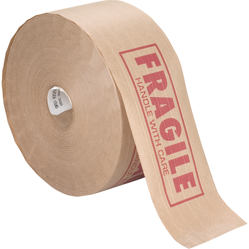 Rubans gommes pr&eacute;-imprim&eacute;s, 76 mm (3") x 137 m (449,475'), Kraft Distribution Élite MP