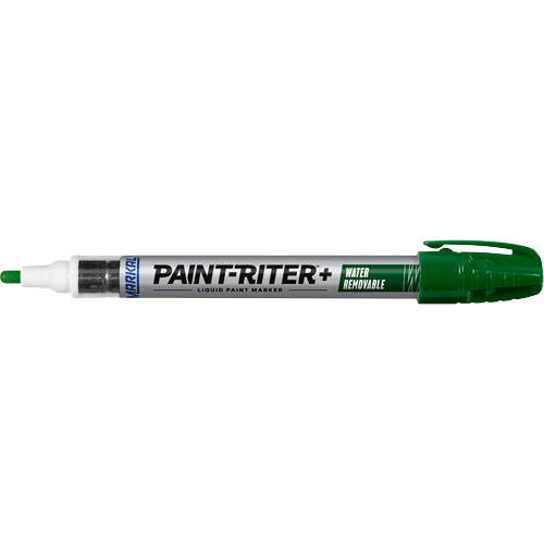 Marqueur &agrave; la peinture nettoyable &agrave; l'eau Paint-Riter+, Liquide, Vert Distribution Élite MP