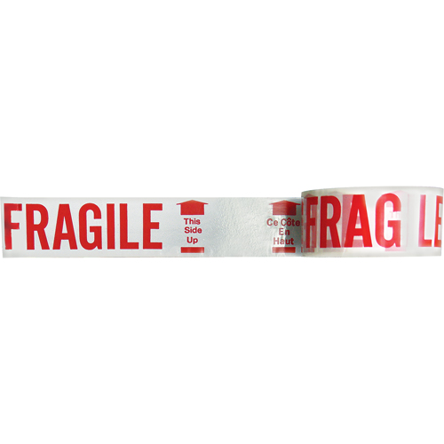 Bilingual Printed Tape – Fragile This Side Up , Red on White Distribution Élite MP